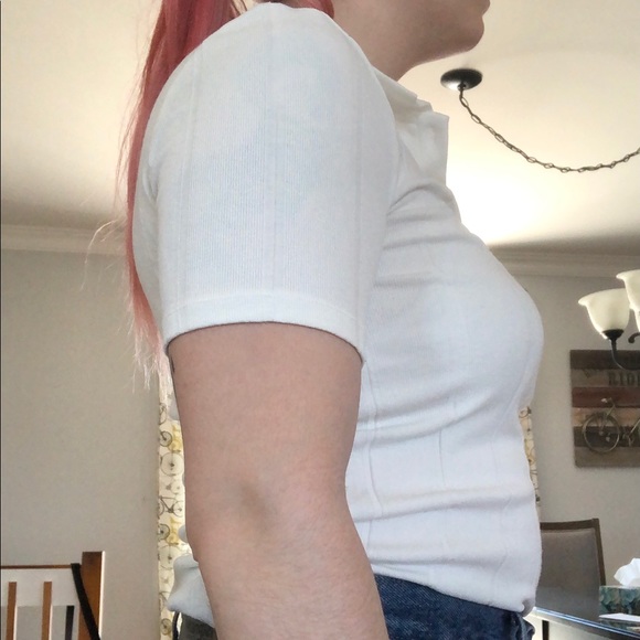 Polo-like ribbed top - Picture 3 of 4